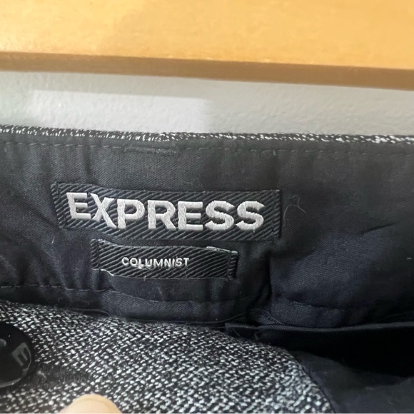 Express Gray Black Columnist Trouser Pants - Picture 5 of 9